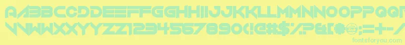 VerminVibes4 Font – Green Fonts on Yellow Background