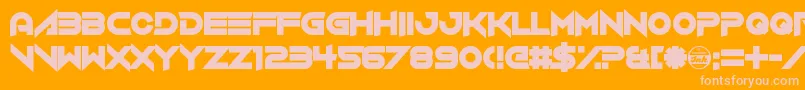 VerminVibes4 Font – Pink Fonts on Orange Background