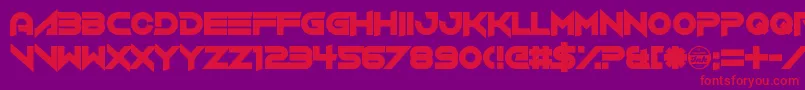 VerminVibes4 Font – Red Fonts on Purple Background