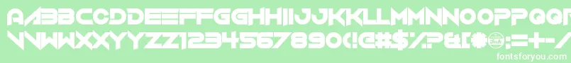 VerminVibes4 Font – White Fonts on Green Background