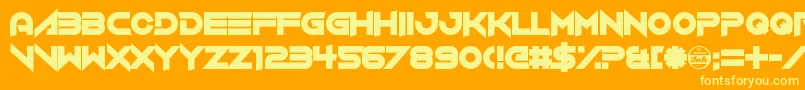 VerminVibes4 Font – Yellow Fonts on Orange Background