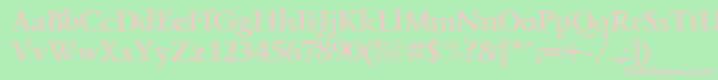 Lzr65C Font – Pink Fonts on Green Background