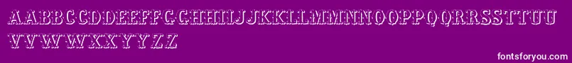 LivingInThePast Font – White Fonts on Purple Background