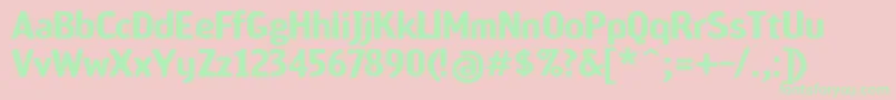 ScamofobiacBold Font – Green Fonts on Pink Background