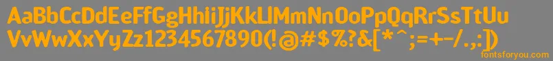 ScamofobiacBold Font – Orange Fonts on Gray Background