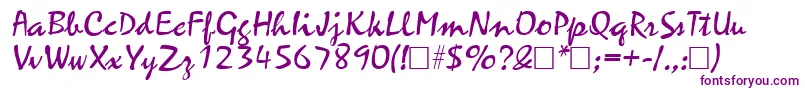 MistralRegular-Schriftart – Violette Schriften auf weißem Hintergrund