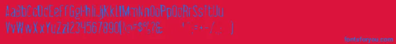 Police Libelsuitgaunt – polices bleues sur fond rouge