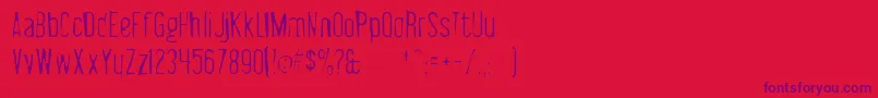 fuente Libelsuitgaunt – Fuentes Moradas Sobre Fondo Rojo