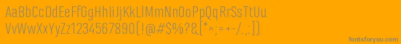 MarianinaFyLight Font – Gray Fonts on Orange Background