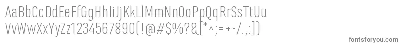 MarianinaFyLight Font – Gray Fonts on White Background
