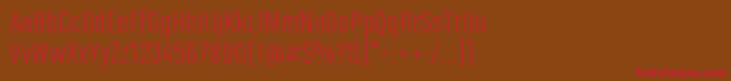 MarianinaFyLight Font – Red Fonts on Brown Background