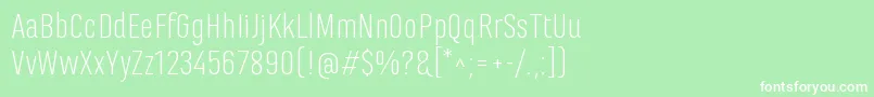 MarianinaFyLight Font – White Fonts on Green Background