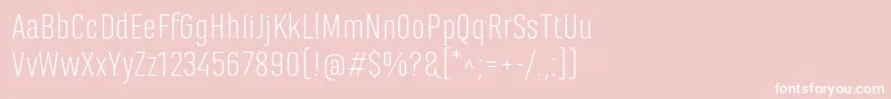 MarianinaFyLight-Schriftart – Weiße Schriften auf rosa Hintergrund
