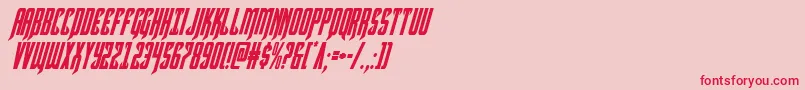 Hawkmooncondital Font – Red Fonts on Pink Background