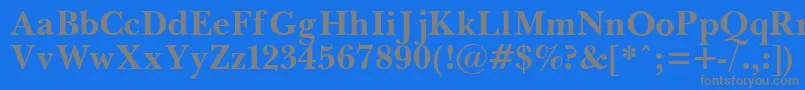 PasmaBold.001.001-Schriftart – Graue Schriften auf blauem Hintergrund