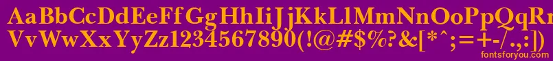 PasmaBold.001.001 Font – Orange Fonts on Purple Background