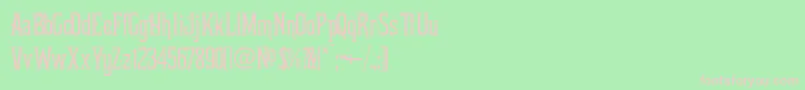 MartaDecorOne Font – Pink Fonts on Green Background