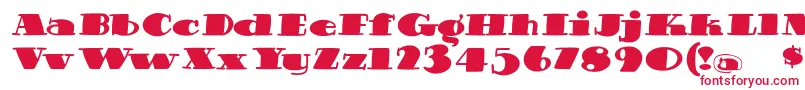 Cheeriofatitalic-fontti – punaiset fontit