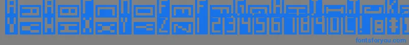 Antidigital Font – Blue Fonts on Gray Background
