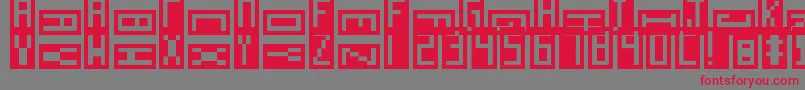 Antidigital Font – Red Fonts on Gray Background