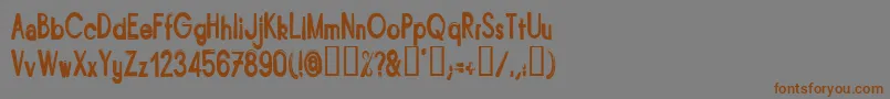 Bitun Font – Brown Fonts on Gray Background