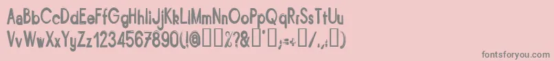 Bitun Font – Gray Fonts on Pink Background