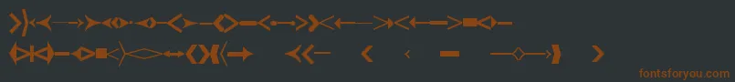 En savoir plus sur la police CreativearrowsLtTwo Police CreativearrowsLtTwo – polices brunes sur fond noir