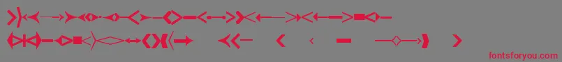 fuente CreativearrowsLtTwo – Fuentes Rojas Sobre Fondo Gris