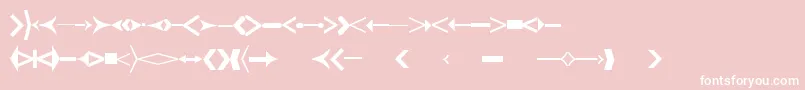 CreativearrowsLtTwo Font – White Fonts on Pink Background