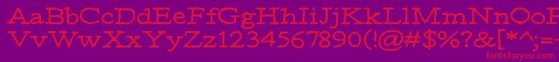 Moa1 Font – Red Fonts on Purple Background