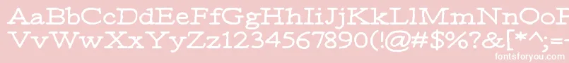 Moa1 Font – White Fonts on Pink Background