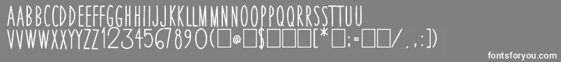 ThinSkinned Font – White Fonts on Gray Background