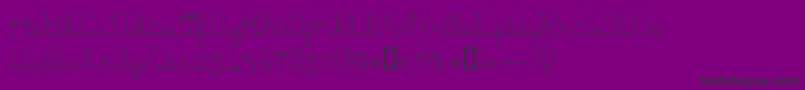 ItoRegularE. Font – Black Fonts on Purple Background