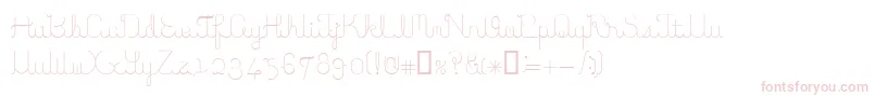 ItoRegularE. Font – Pink Fonts on White Background