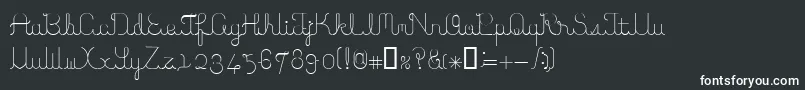 ItoRegularE. Font – White Fonts