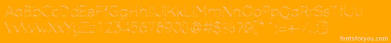 OcieStorm Font – Pink Fonts on Orange Background