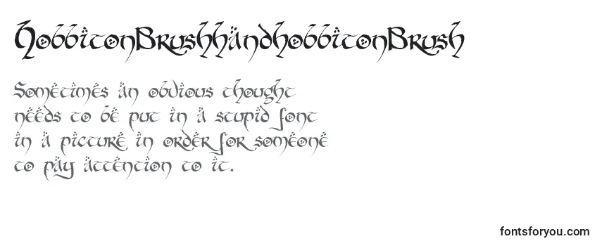 HobbitonBrushhandhobbitonBrush-fontti