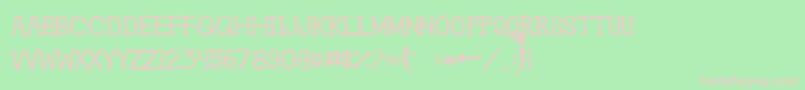 Шрифт GhosttownBc0 – розовые шрифты на зелёном фоне