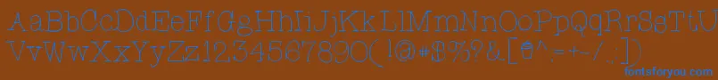 CupcakeFont Font – Blue Fonts on Brown Background