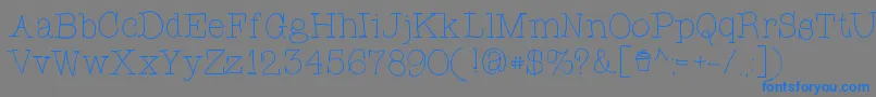 CupcakeFont Font – Blue Fonts on Gray Background