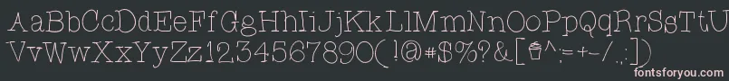 CupcakeFont Font – Pink Fonts on Black Background