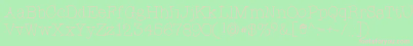 Fonte CupcakeFont – fontes rosa em um fundo verde