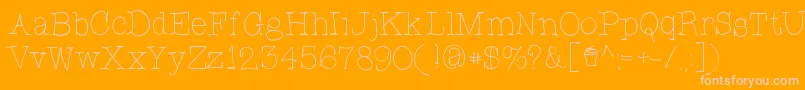 CupcakeFont Font – Pink Fonts on Orange Background