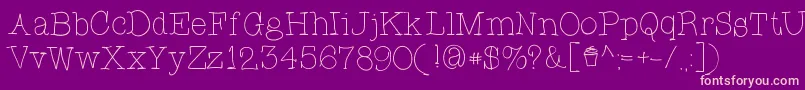 CupcakeFont Font – Pink Fonts on Purple Background