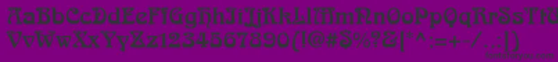 ArnoldBoecklinLt Font – Black Fonts on Purple Background