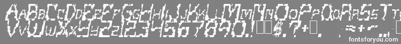 ScritzyRegular Font – White Fonts on Gray Background