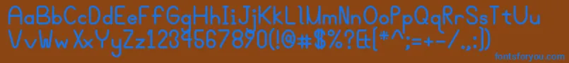 Bgrovealtb Font – Blue Fonts on Brown Background
