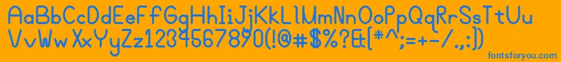 Bgrovealtb Font – Blue Fonts on Orange Background