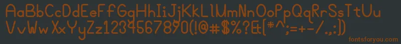 Bgrovealtb Font – Brown Fonts on Black Background