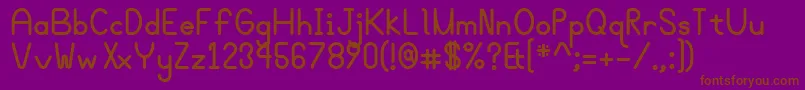 Bgrovealtb Font – Brown Fonts on Purple Background